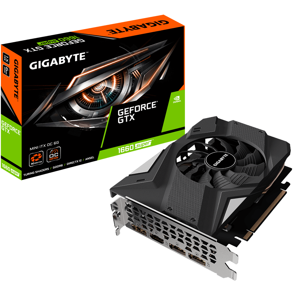 Gigabyte Geforce Gtx 1660 Super Mini Itx Oc 6 Gb Gddr6 Hdmi 3xdp