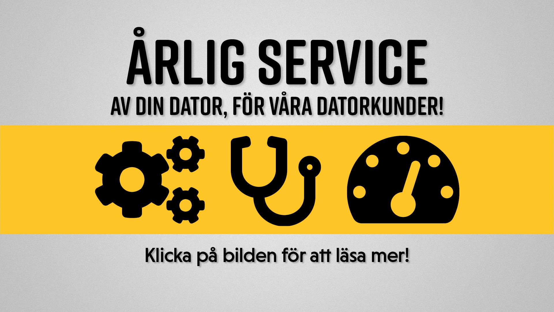 Årlig Service - för att säkerställa din dators hälsa!