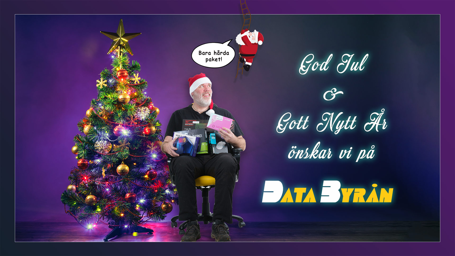 Bara hårda klappar - God Jul och Gott Nytt År från Databyrån