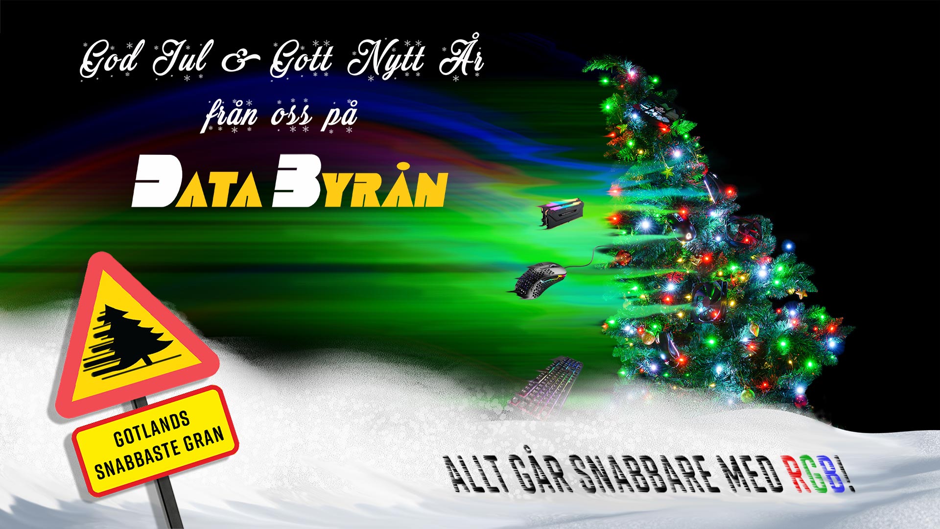 Gotlands Snabbaste Julgran - God Jul och Gott Nytt År från Databyrån