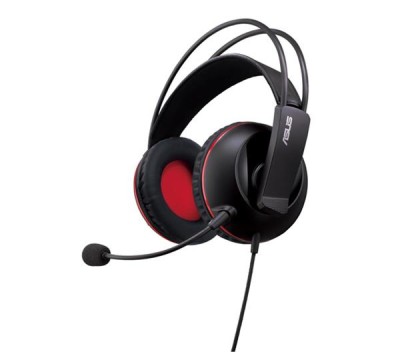 Asus Cerberus Gaming Headset, volymkontroll, 1,8 m kabel - Svart