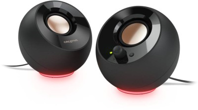 Creative Pebble SE, 2x2,2W RMS, 3,5mm, strömförsörjning via USB-C - Svart#1