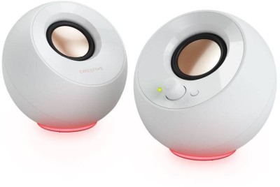 Creative Pebble SE, 2x2,2W RMS, 3,5mm, strömförsörjning via USB-C - Vit#1