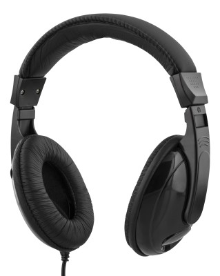 Deltaco HL-51, med volymkontroll, 2,5 meter kabel, USB-C - Svart#1