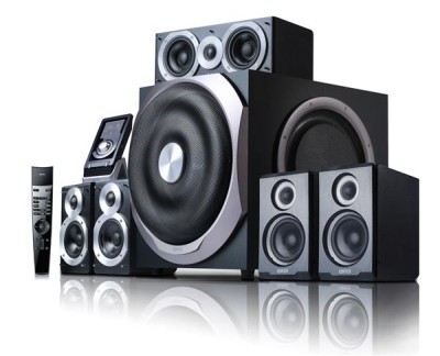 Edifier S760D, 5.1 surround, 240W + 5x60W RMS, Svart