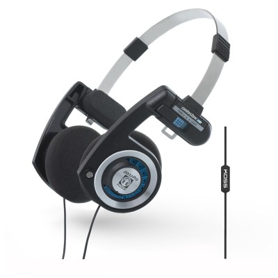 Koss Porta Pro Premium, 20-25000 Hz, mikrofon - Svart/silver