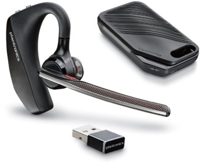 Plantronics Poly Voyager 5200 UC, Bluetooth headset, svarsknapp, inkl. USB-adapter och bordsställ#1