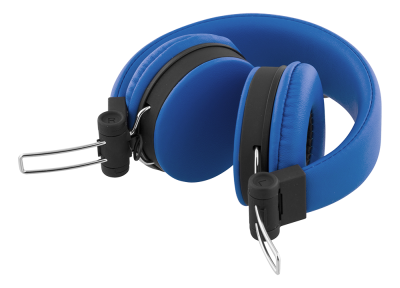Streetz HL-W200 headset, 3,5mm, vikbara, 1,5m - Blå#2