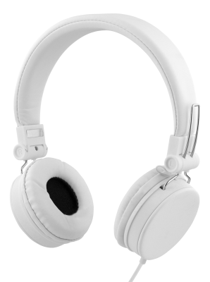 Streetz HL-W200 headset, 3,5mm, vikbara, 1,5m - Vit#1