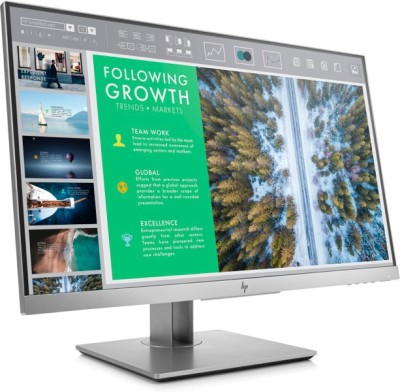 23.8" HP EliteDisplay E243, IPS 1920x1080, 5 ms, höjdjusterbar, pivot, VGA/HDMI/DP, USB-hub - Silver#1