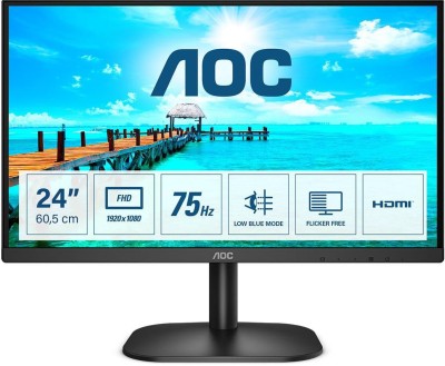 23.8" AOC 24B2XHM2, VA 1920x1080, 4 ms, 75Hz, VGA/HDMI