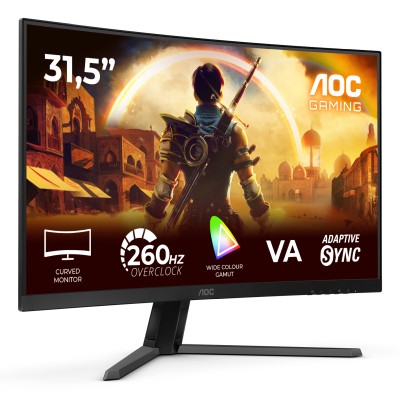 31.5" AOC C32G42ZE, Curved VA 1920x1080, 4 ms, 260Hz AdaptiveSync, 1500R, HDMI/DP#1