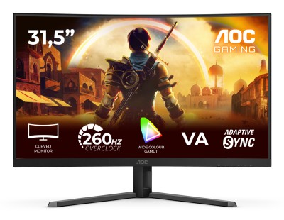 31.5" AOC C32G42ZE, Curved VA 1920x1080, 4 ms, 260Hz AdaptiveSync, 1500R, HDMI/DP#2