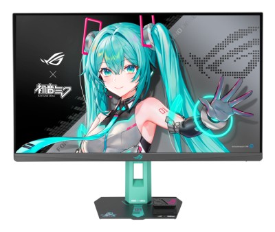 27" Asus ROG Strix XG27ACMEG-G Hatsune Miku, Fast IPS 2560x1440, 1 ms, 260Hz G-Sync, HDR10, höjdjusterbar, pivot, HDMI/DP/USB-C 15W#2