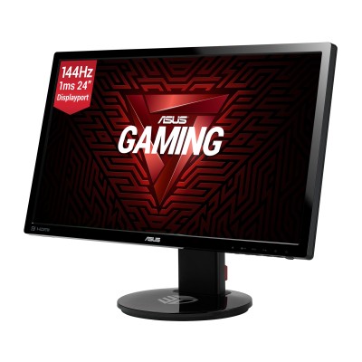 24" Asus VG248QE LED, 1920x1080, 1 ms, 3D Vision 2/144Hz, pivot, höjdjusterbar, DVI/HDMI/DP, högtalare