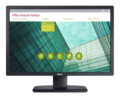 24" Dell UltraSharp U2412M, E-IPS 1920x1200, 8 ms, höjdjusterbar, pivot, USB, VGA/DVI/DP - Svart
