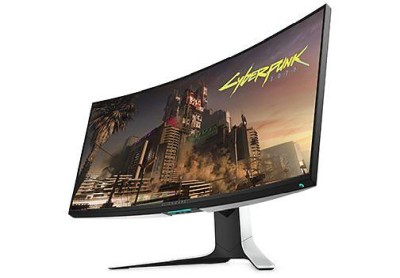 34" Dell Alienware AW3420DW, Curved IPS 3440x1440, 2 ms, 120Hz, höjdjusterbar, HDMI/DP, USB 3.2-hubb