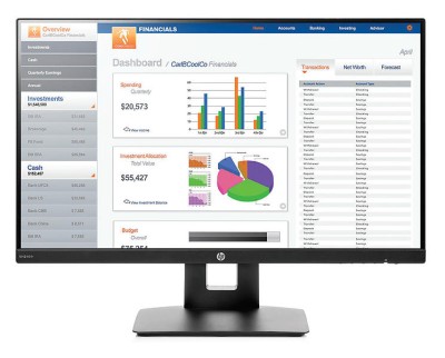 23.8" HP VH240a, IPS 1920x1080, 5 ms, höjdjusterbar, pivot, högtalare, VGA/HDMI