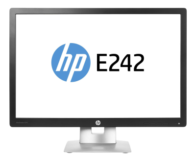 24" HP EliteDisplay E242 IPS LED, 1920x1200, 7 ms, 1000:1, höjdjusterbar, pivot, VGA/HDMI/DP