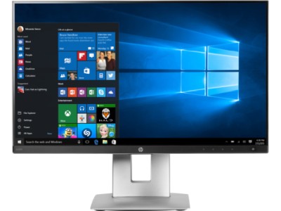 23" HP EliteDisplay E230t Touch IPS, 1920x1080, 5,7 ms, 50000:1, 10-point touch, högtalare, VGA/HDMI/DP, USB 3.0-hub