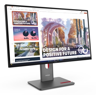 27" Thinkvision P27QD-40, IPS 2560x1440, 4 ms, 120Hz, höjdjusterbar, pivot, HDMI/2xDP/USB-C 140W, 2.5GbE LAN, USB 3.2-hubb#3