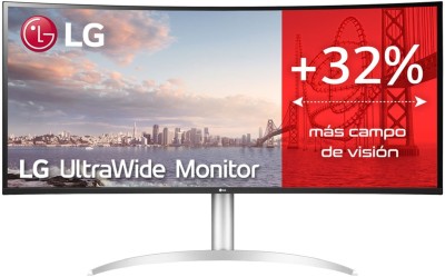 39.7" LG 40WP95CP, Curved Nano IPS 5120x2160, 5 ms, HDR10, höjdjusterbar, 2xHDMI/DP/Thunderbolt4/USB-C 96W, högtalare, USB 3.0-hubb