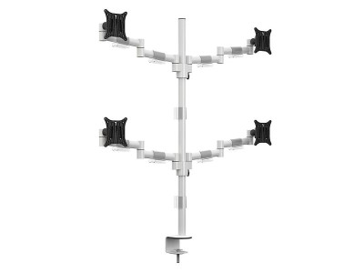 Bordsfäste Multibrackets M VESA Deskmount Officeline Quad, 4 skärmar 15-30" - Vit