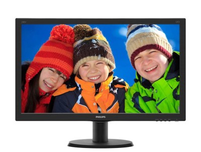 23.8" Philips 240V5QDSB/00 IPS LED, 1920x1080, 5 ms, 10M:1, VGA/DVI/HDMI, DEMOEX