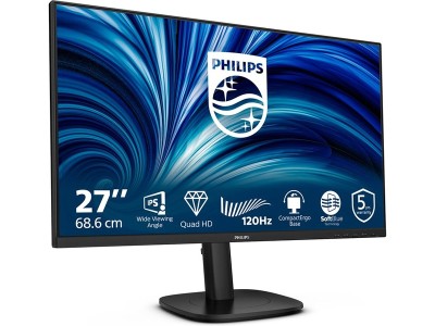 27" Philips 27B2N3500J, IPS 2560x1440, 4 ms, 120Hz, höjdjusterbar, pivot, 2xHDMI/DP, högtalare, USB 3.2-hubb, 5 års garanti#2