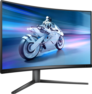 31.5" Philips 32M2C5500W/00, Curved VA 2560x1440, 0,5ms, 240 Hz FreeSync Premium Pro, höjdjusterbar, 2xHDMI/2xDP, USB 3.2-hubb