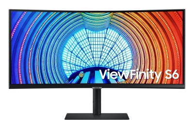 34" Samsung S34A650, Curved VA 3440x1440, 5 ms, 100Hz FreeSync, 1000R, höjdjusterbar, HDMI/DP/USB-C 90W, USB 3.2-hubb#1