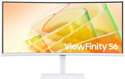 34" Samsung S34C650T, Curved VA 3440x1440, 5 ms, 100Hz FreeSync, 1000R, HDR10, höjdjusterbar, HDMI/DP/USB-C 90W, LAN, USB 3.0-hubb - Vit
