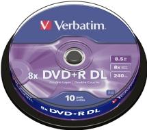 DVD+R media Verbatim Double Layer 8.5 GB 8X, 10-pack spindel