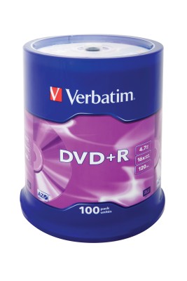 DVD+R media Verbatim 4.7 GB 16X, 100-pack spindel