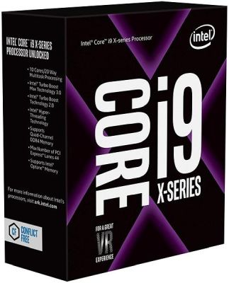Intel Core i9-7960X 12-Core (165W), 2,8/4,2 GHz, LGA2066, 22 MB cache, boxad utan kylare