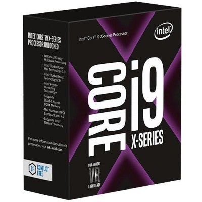 Intel Core i9-10900X 10-Core 20-Thread (165W), 3,7/4,5 GHz, LGA2066, Cascade Lake, 19,25 MB cache, boxad utan kylare