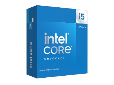 Intel Core i5-14600KF 14-Core 20-Thread (125W), 3,5/5,3 GHz, LGA1700, 20 MB cache, boxad utan kylare