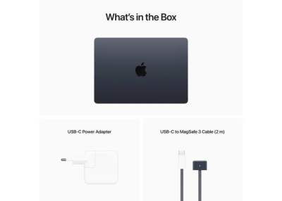 Apple MacBook Air (2022) 13.6 tum, Apple M2 8-core CPU 8-core GPU, 16 GB, 256 GB SSD, 30W strömadapter - Midnatt#8