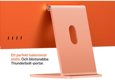 Apple iMac 24" med Retina 4.5K-skärm, Apple M1 8-Core CPU 8-Core GPU, 8 GB, 256 GB SSD - Orange#4