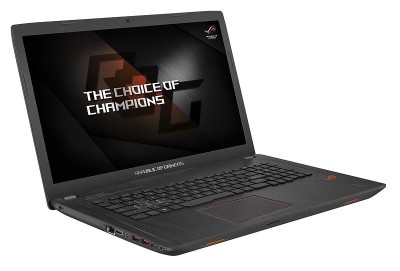 Asus ROG GL753VE-GC063T, 17.3" Full HD IPS matt, Intel Core i7-7700HQ, 8 GB, 256 GB SSD+1 TB HDD, GeForce GTX1050Ti, WiFi 5, Bluetooth, kamera, bakbelyst tangentbord, Win10, DEMOEX