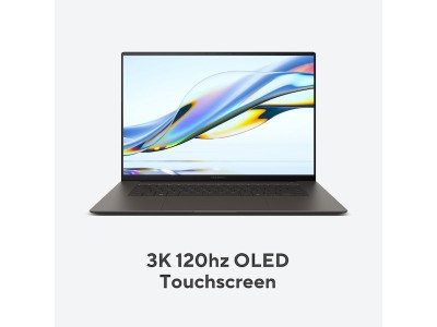 Asus ZenBook S16 UM5606WA-PURE9G, 16" OLED 2.8K touch 120Hz, AMD Ryzen AI 9 HX 370, 32 GB, 1 TB PCIe SSD, WiFi 7, bakbelyst tangentbord, Win11, 2 års garanti#8