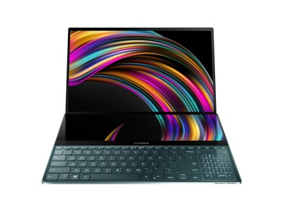 Asus Zenbook Pro Duo UX581LV-H2009R, 15.6" 4K/UHD OLED touch, Intel Core i7-10750H, 16 GB, 512 GB PCIe SSD, GeForce RTX2060, WiFi 6, bakbelyst tangentbord, ScreenPad+, Win10 Pro#1