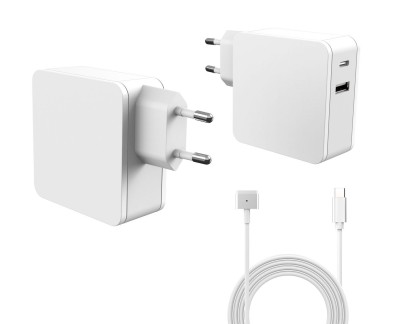 CoreParts Power Adapter for MacBook 60W, Magsafe 2 med USB-A 12W