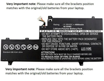 Batteri CoreParts Li-Po 57Wh för HP EliteBook x360 1020 G2, se lista för modeller