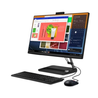 Lenovo Ideacentre AIO, 23.8" Full HD IPS matt, AMD Ryzen 5 5500U, 16 GB, 512 GB PCIe SSD, WiFi 6, Bluetooth, webbkamera, Win11, inkl. tangentbord och mus, 2 års garanti#1