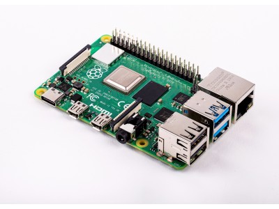 Raspberry Pi 4 model B, enkortsdator, 4GB RAM, 1,5GHz Quad Core CPU, microHDMI 4K, 3,5mm, RJ45, 4xUSB, MicroSD-kortläsare, WiFi, Bluetooth