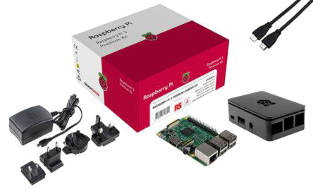 Raspberry Pi 3 Model B+, enkortsdator, 1GB RAM, 1,4GHz Quad Core CPU, HDMI, 3,5mm, RJ45, 4xUSB, Wifi, Bluetooth, inkl. strömadapter, case och MicroSD (NOOBS)#1