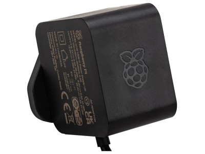 USB-C strömadapter för Raspberry Pi 5, 5,1V / 5A, 1,2m kabel