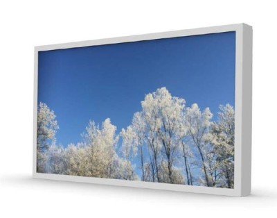 HI-ND Outdoor Wall Casing till Samsung OH55A-S, liggande format - Vit