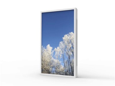 HI-ND Outdoor Wall Casing till Samsung OH55A-S, stående format - Vit